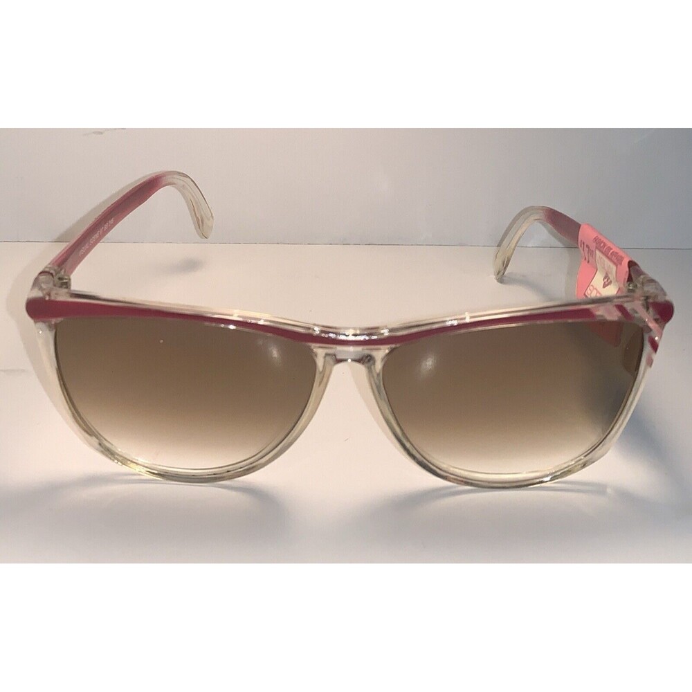 Vintage Visual Scene Sunglasses 1980s Retro Women’s Clear Pink NOS 1987